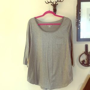 Metallic Lane Bryant small pocket shirt